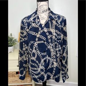 DonnKenny Long Sleeve Nautical Top